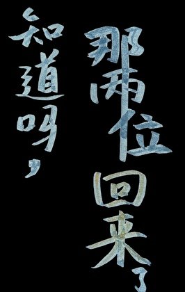 知道吗，那两位回来了